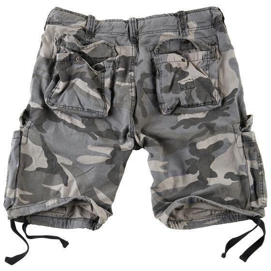 Surplus shorts vintage effetto slavato Airborne in Night Camo
