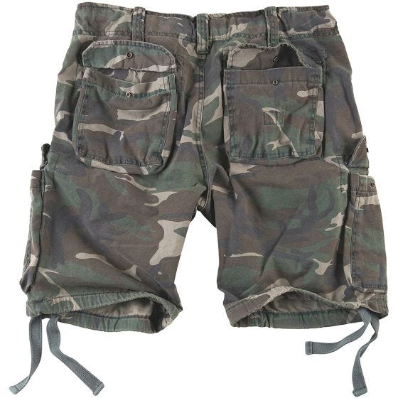 Surplus shorts vintage effetto slavato Airborne in Woodland