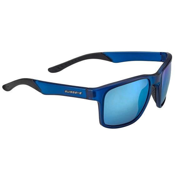 Swiss Eye Occhiali da sole Life - Lente Smoke BW Revo / Blu scuro opaco/Montatura nera