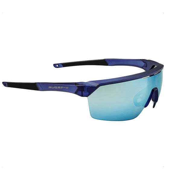 Swiss Eye Occhiali da sole Sprint RX - Lente fumo BW / cristallo blu scuro opaco / montatura nera