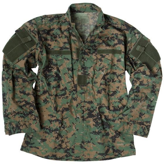 Teesar camicia ripstop ACU in Digital Woodland