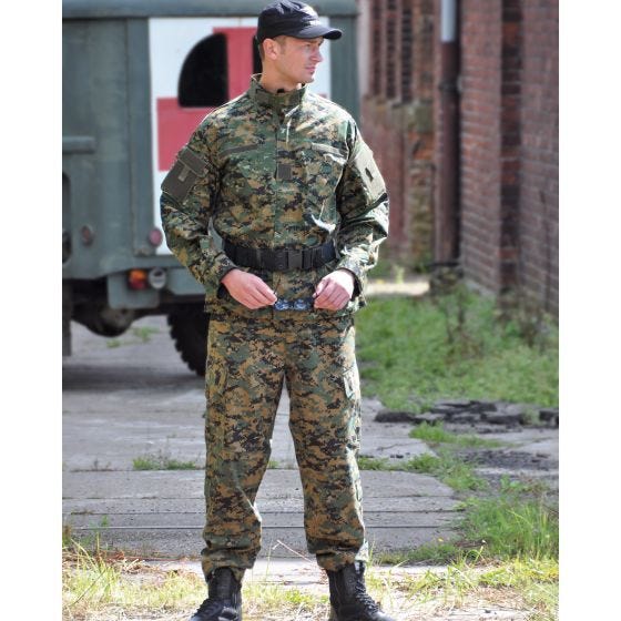 Teesar camicia ripstop ACU in Digital Woodland