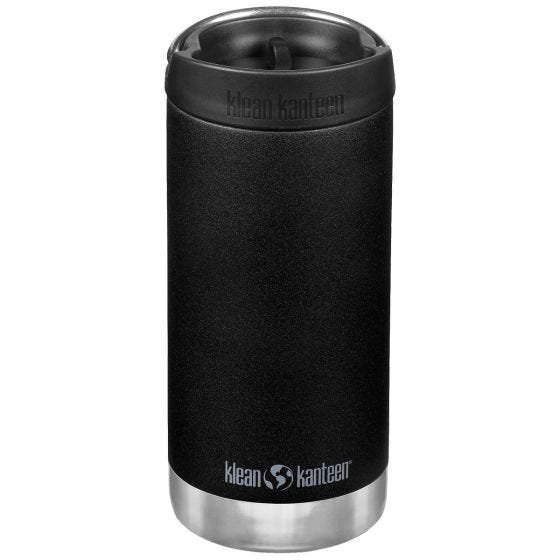 Klean Kanteen borraccia termica TKWide con tappo tazza caffè takeaway 355ml - Nero