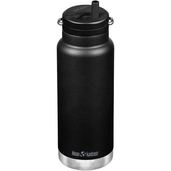 Klean Kanteen borraccia termica TKWide 946ml Twist Cap w/Straw - Nero