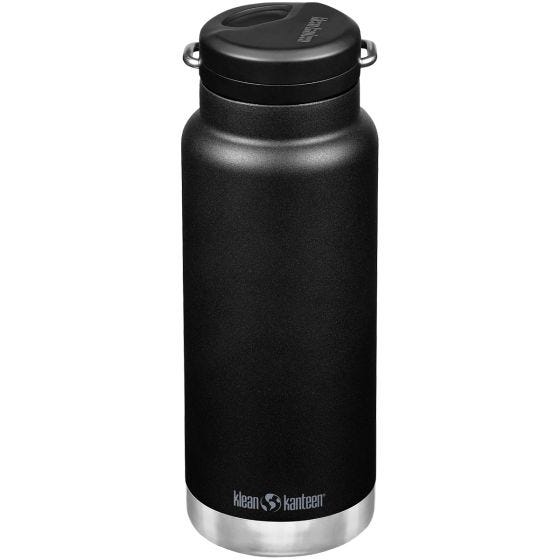 Klean Kanteen borraccia termica TKWide 946ml Twist Cap w/Straw - Nero