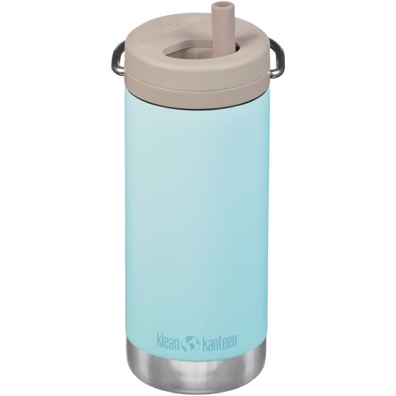 Klean Kanteen Borraccia isotermica TKWide 355ml Twist Cap w/Straw - Blue Tint