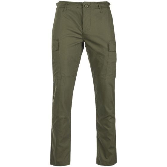 Teesar pantaloni US BDU in ripstop SlimFit verde oliva