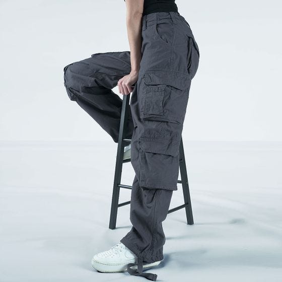 Surplus Pantaloni Airborne Vintage da donna - grigio antracite