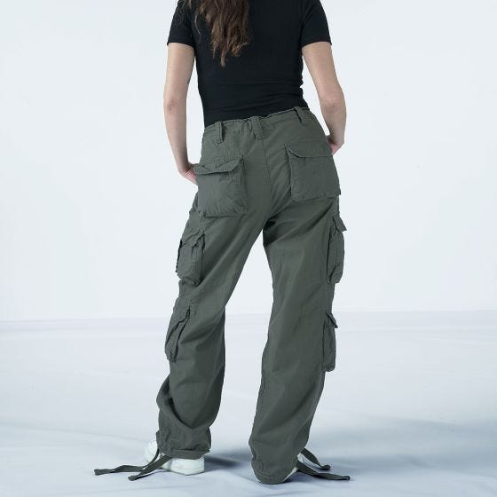 Surplus Pantaloni Airborne Vintage da donna - Oliva