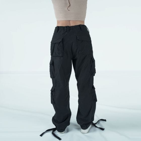Surplus Pantaloni Airborne Vintage da donna - Nero