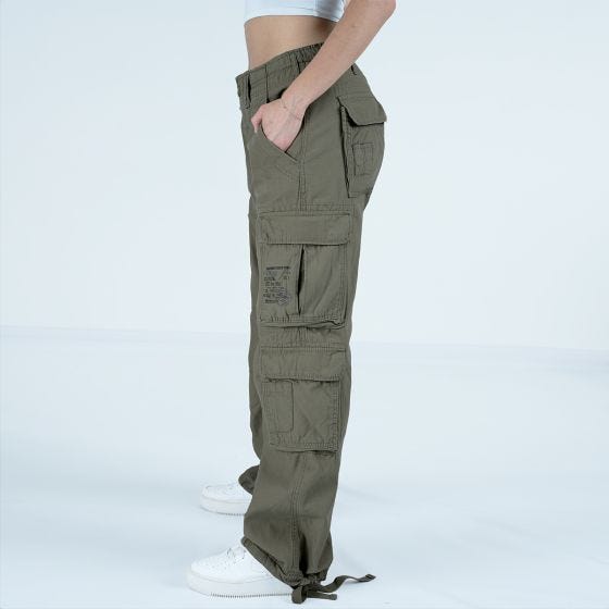 Brandit Pantaloni Pure Vintage da donna - Oliva