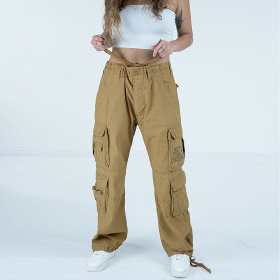 Brandit Pantaloni Pure Vintage da donna - beige