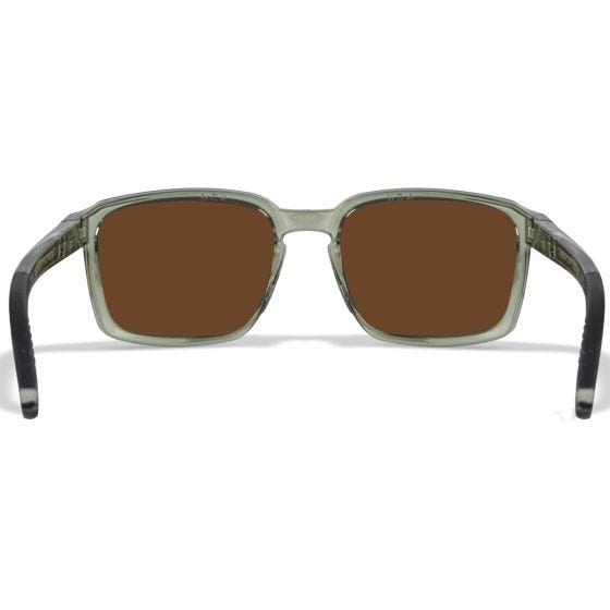 Wiley X Occhiali WX Alfa - Captivate Polarized Bronze Mirror Lenses / Gloss Crystal Light Olive/Grey