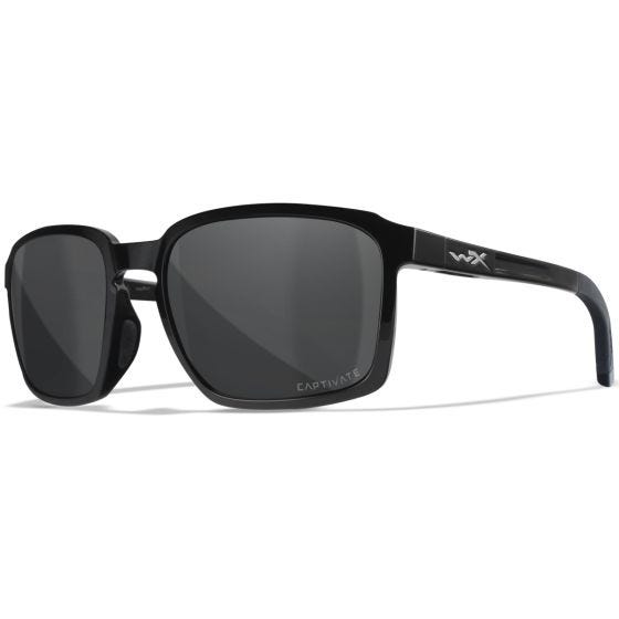 Wiley X Occhiali WX Alfa - Captivate Polarized Grey Lenses / Gloss Black Frame