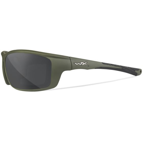 Wiley X Occhiali WX Grid - Captivate Polarized Grey Mirror Lenses / Matte Utility Green Frame