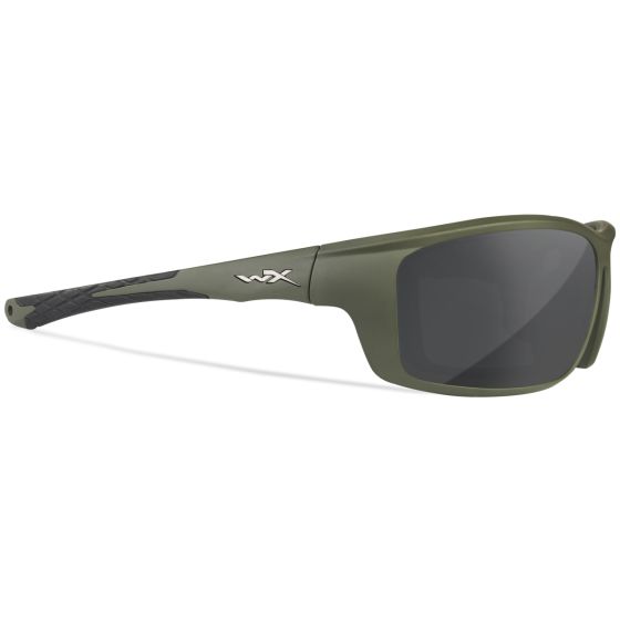 Wiley X Occhiali WX Grid - Captivate Polarized Grey Mirror Lenses / Matte Utility Green Frame
