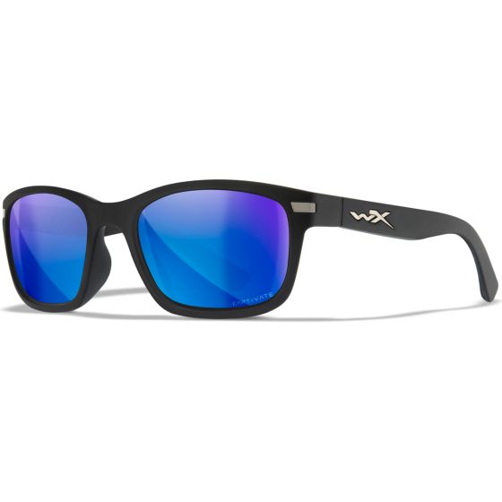 Wiley X Occhiali WX Helix - Captivate Polarized Blue Mirror Lenses / Matte Black Frame