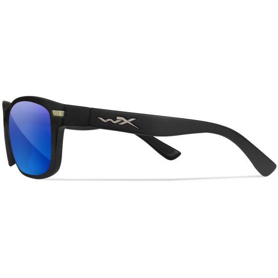 Wiley X Occhiali WX Helix - Captivate Polarized Blue Mirror Lenses / Matte Black Frame