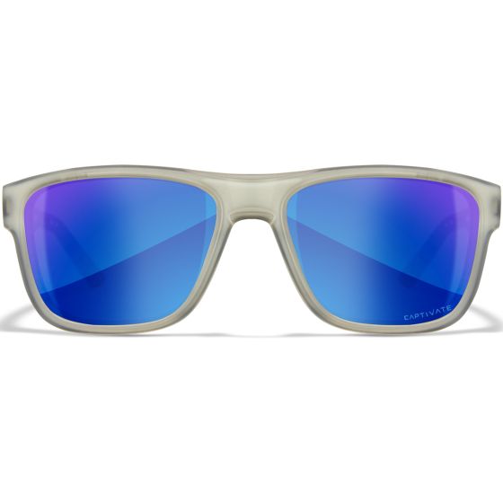 Wiley X Occhiali WX Ovation - Captivate Polarized Blue Mirror Lenses / Matte Slate Frame