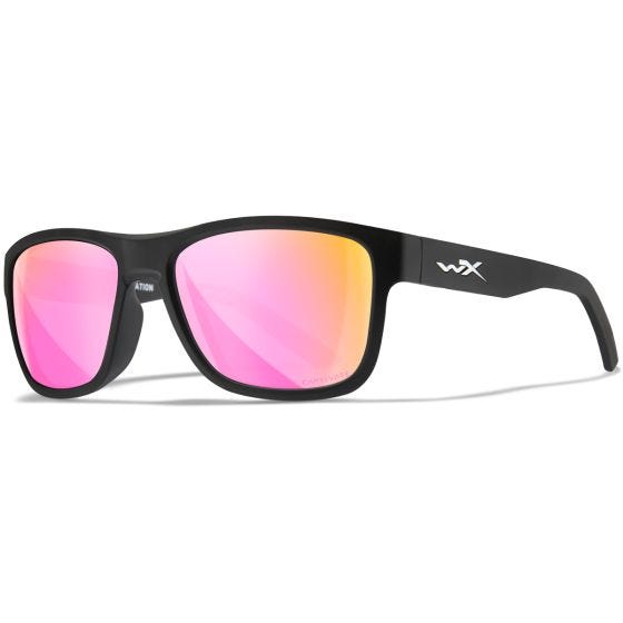 Wiley X Occhiali WX Ovation - Captivate Polarized Rose Gold Mirror Lenses / Matte Black Frame