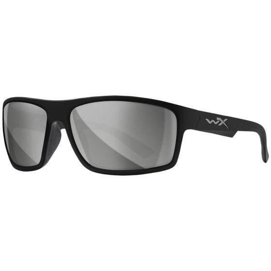 Wiley X Occhiali WX Peak - Silver Flash Lenses / Gloss Black Frame