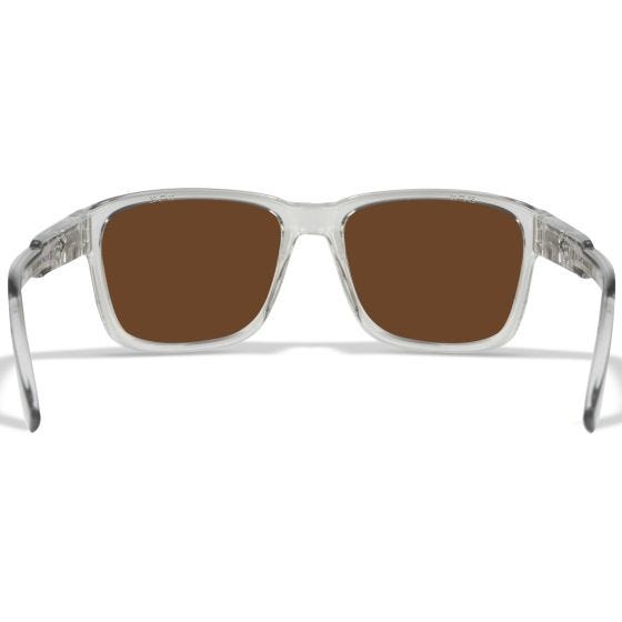 Wiley X Occhiali WX Trek - Captivate Polarized Green Mirror Lenses / Gloss Crystal Light Grey Frame