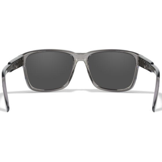 Wiley X Occhiali WX Trek - Captivate Polarized Blue Mirror Lenses / Gloss Crystal Dark Grey Frame