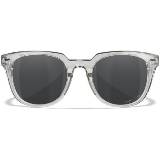 Wiley X Occhiali WX Ultra - Captivate Polarized Grey Lenses / Gloss Crystal Light Grey Frame