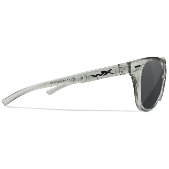 Wiley X Occhiali WX Ultra - Captivate Polarized Grey Lenses / Gloss Crystal Light Grey Frame