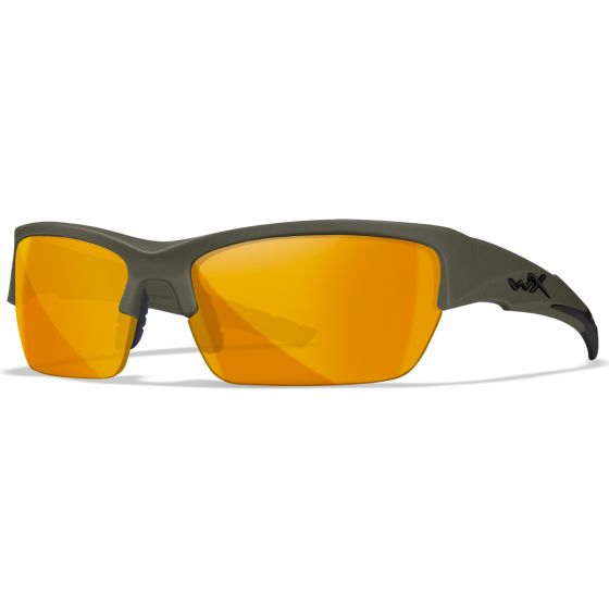 Wiley X WX Occhiali Valor 2.5 - con lenti grigie + lenti trasparenti + lenti ruggine chiaro / e montatura in verde OD