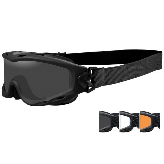 Wiley X occhiali protettivi Spear con lenti grigie fumé + trasparenti + ruggine chiaro e struttura in nero opaco