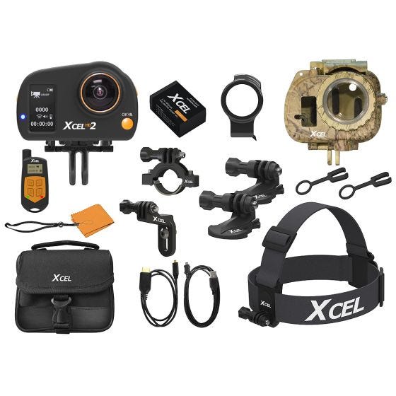 Xcel videocamera HD2 Hunting Edition in nero