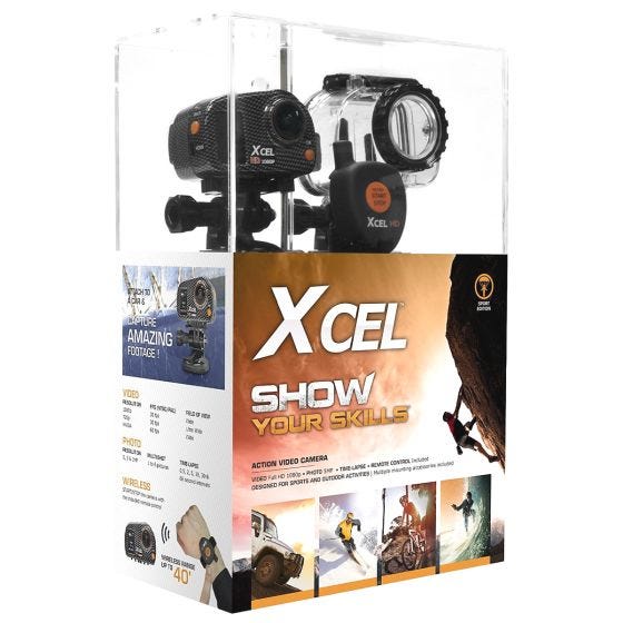 Xcel videocamera HD Sport Edition in Carbon