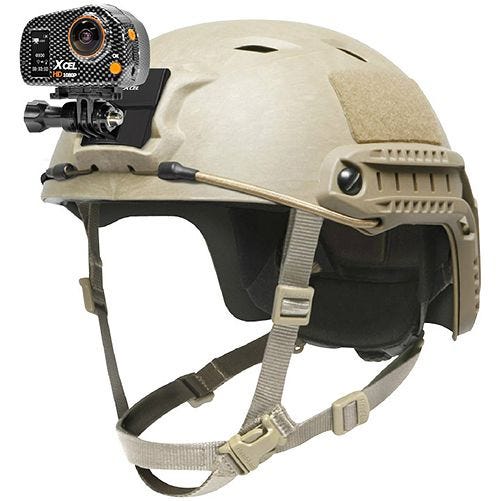 Xcel supporto per casco NVG in nero