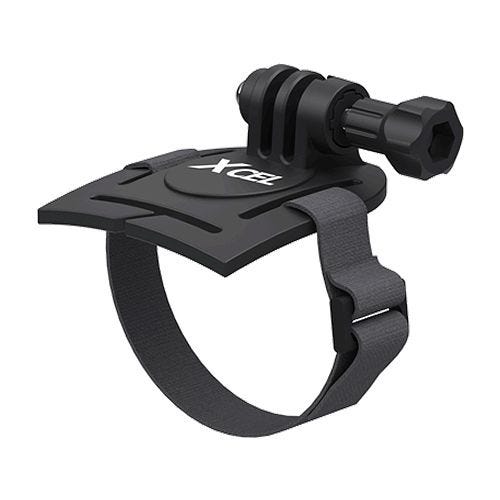 Xcel supporto montaggio casco con fori di areazione in nero