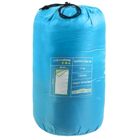 Yellowstone sacco a pelo Comfort 200 XL in blu