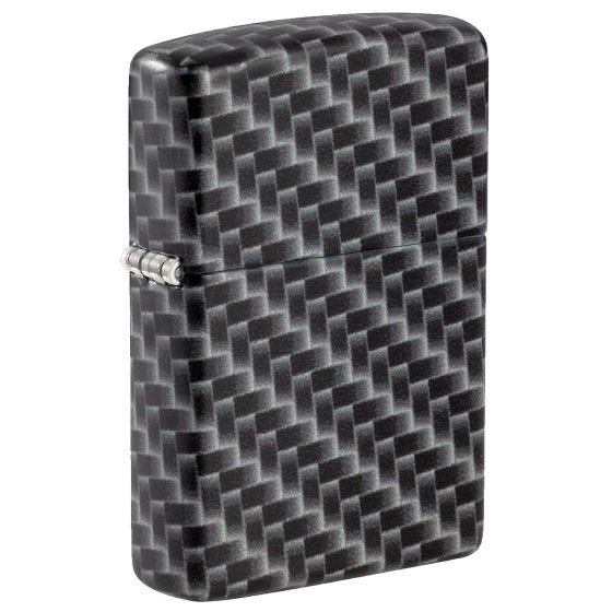 Zippo Accendino Carbon Fibre Design - White Matte