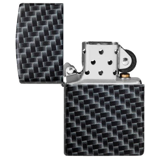 Zippo Accendino Carbon Fibre Design - White Matte