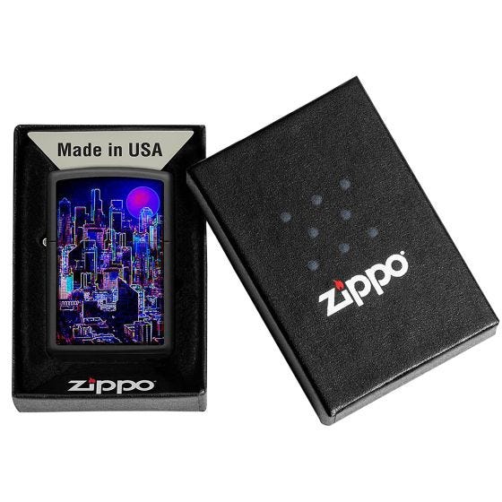 Zippo Accendino Cyberpunk - Black Matte