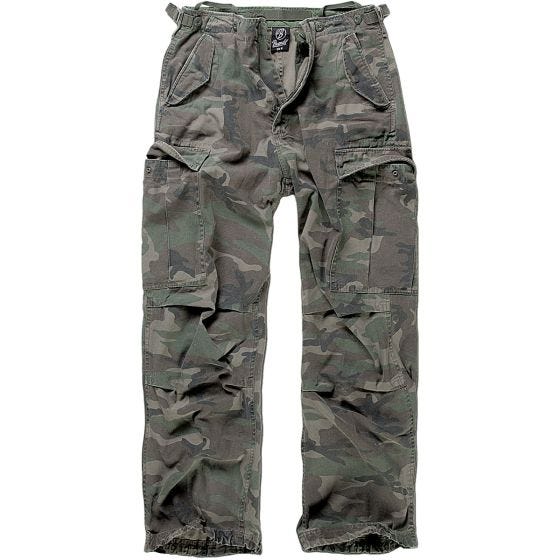 Brandit pantaloni M-65 Vintage in Woodland