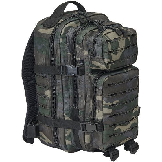 Brandit zaino US Cooper Lasercut Medium in Dark Camo