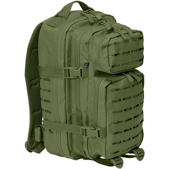 Brandit zaino US Cooper Lasercut Medium in verde oliva