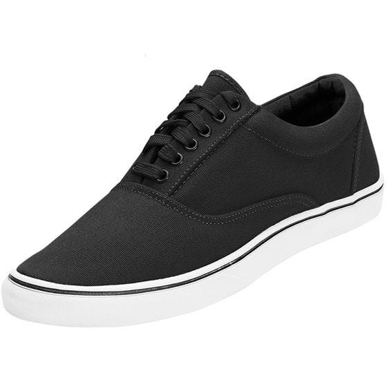 Brandit scarpe sneaker Bayside in nero/bianco