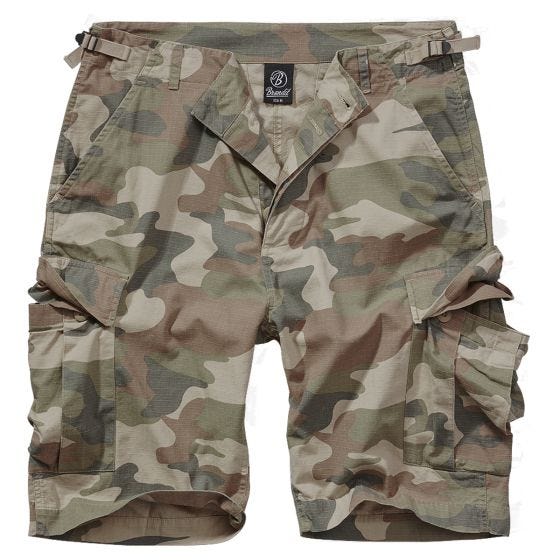 Brandit pantaloni corti BDU in Light Woodland