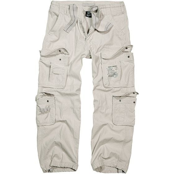 Brandit pantaloni Pure Vintage in Old White