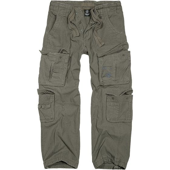 Brandit pantaloni Pure Vintage in verde oliva