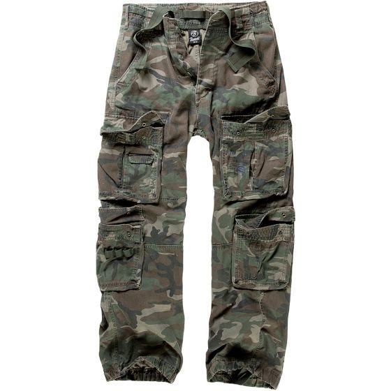 Brandit pantaloni Pure Vintage in Woodland