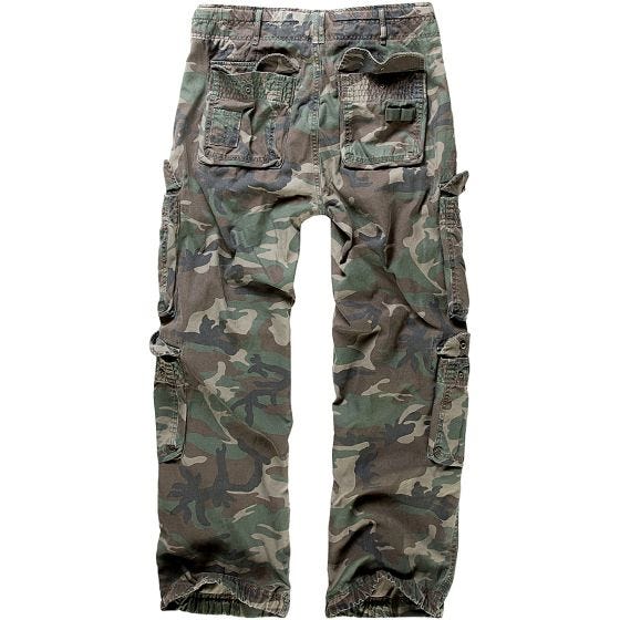 Brandit pantaloni Pure Vintage in Woodland