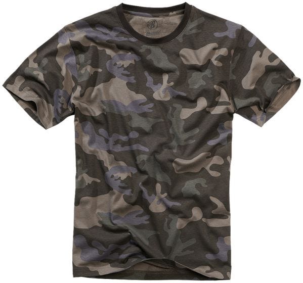 Brandit T-shirt in Dark Camo