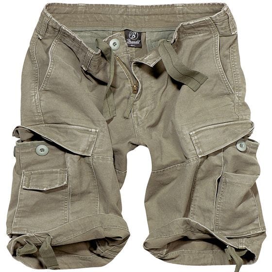 Brandit shorts Vintage Classic in verde oliva